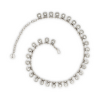 Elegant crystal necklace handcrafted and hypoallergenic