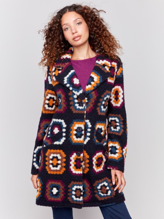 Charlie B Crochet Coat