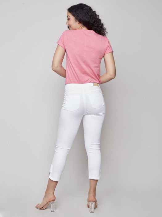 Charlie B Pull-On Bow Jeans