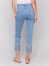 Charlie B Embroidered Cuff Jeans