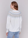 Charlie B Jacquard Knit Ski Sweater