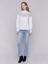 Charlie B Jacquard Knit Ski Sweater