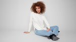 Knit Sweater With Back Lace-Up