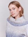 Charlie B Long Cowl Neck Sweater