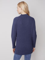 Charlie B Mock-Neck Raglan Sweater