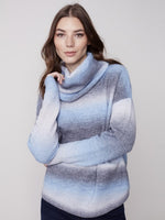 Charlie B Ombré Sweater with Removable Scarf