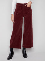 Patch Pocket Flare Corduroy Pants
