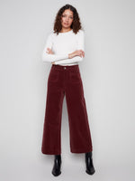 Patch Pocket Flare Corduroy Pants