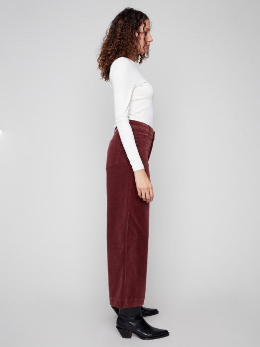 Patch Pocket Flare Corduroy Pants