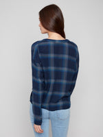 Plaid Double Gauze Blouse