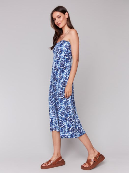 Charlie B printed convertible skirt/dress with removable straps