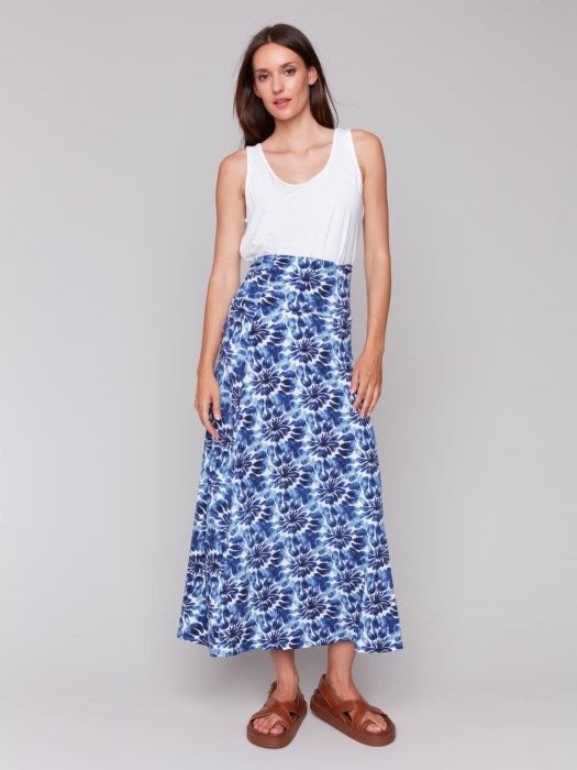 Charlie B printed convertible skirt/dress with removable straps