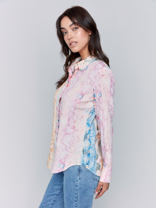 Charlie B Printed Blouse