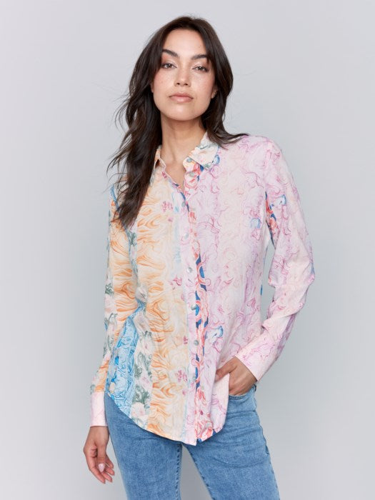 Charlie B Printed Blouse