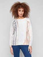 Reversible Printed Crew Sweater