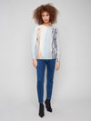 Reversible Printed Crew Sweater