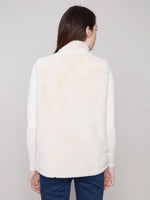 Reversible Quilted Faux Fur Vest