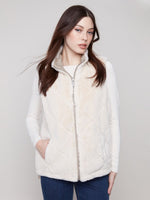 Reversible Quilted Faux Fur Vest