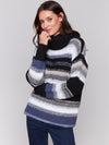 Charlie B Striped Cowl Sweater