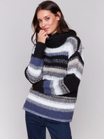 Charlie B Striped Cowl Sweater