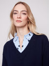 V-Neck Fooler Sweater