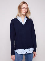 V-Neck Fooler Sweater