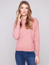 Crew Neck Sweater with Tonal Embroidery