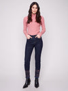 Embroidered Hem Jeans