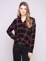 Plaid Double Gauze Blouse