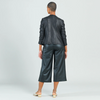 Clara Sunwoo Liquid Leather™ Ruched Detail Jacket