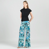 Front view of Clara SunWoo Drape Neck Loop Front Top with sculptural neckline