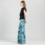 Side profile showing cap sleeves and soft pleated shoulder detail