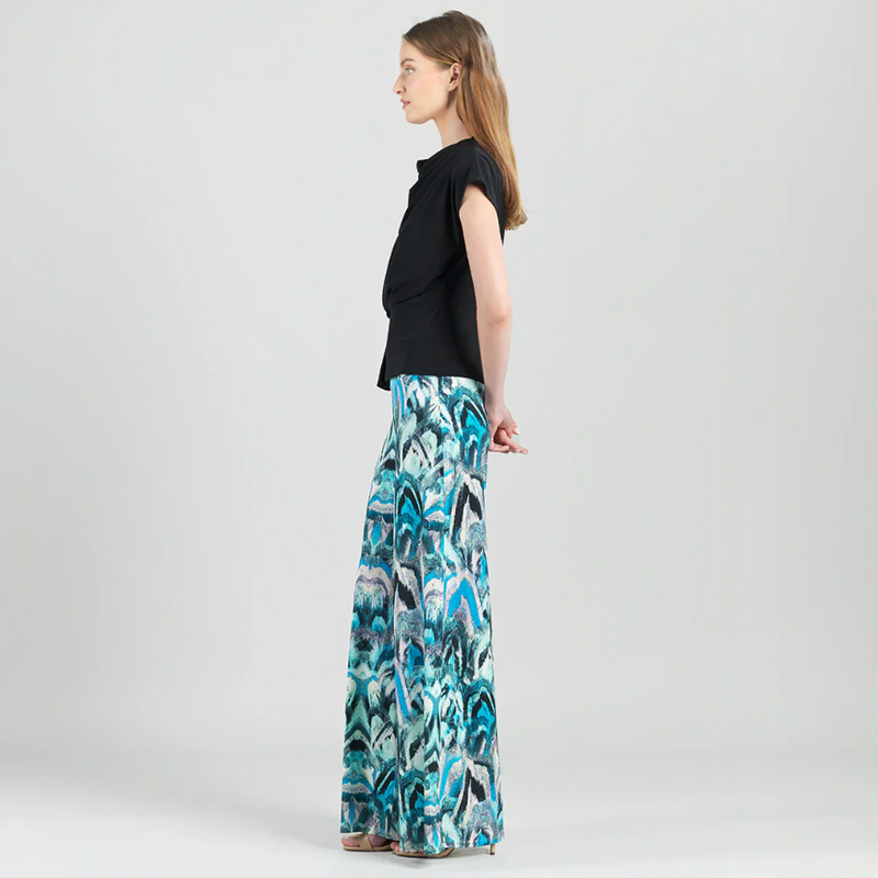 Side profile showing cap sleeves and soft pleated shoulder detail