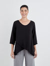 Cut Loose Double Layer Top Black