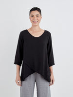 Cut Loose Double Layer Top Black