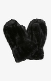 Seamed Faux Fur Mittens