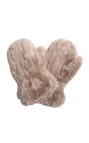 Seamed Faux Fur Mittens