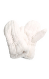 Seamed Faux Fur Mittens