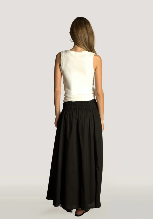 Full-length Dylan Classic Skirt with smocked waistband
