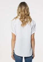 Dylan Short Sleeve Button-Up White