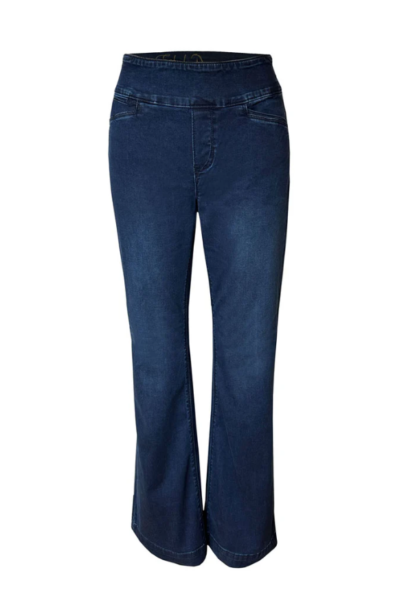 Pull On Boot Cut Jeans