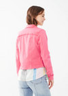 FDJ Euro Twill, Cropped Jacket Flamingo Pink