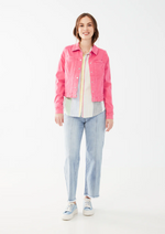 FDJ Euro Twill, Cropped Jacket Flamingo Pink