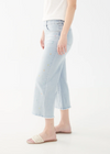 FDJ Embroidered Pull-On Wide Crop Denim