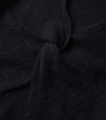 Twisted front V-neck sweater perfect for layering in autumn