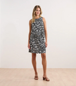 Front view of Hatley Roberta Dress in Wavy Flowers print at The Lazy Daisy
