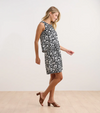 Side profile showcasing A-line silhouette and hip overlay