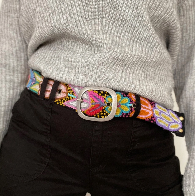 Jenny Krauss Folklorica Floral Embroidered Belt