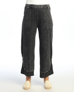 Jess & Jane Rib Contrast & Button Pant