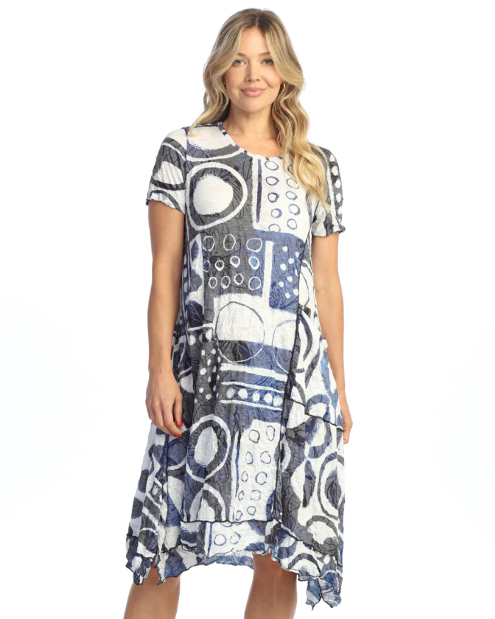 Jess & Jane Dottie Travel Dress in lightweight crushed fabric